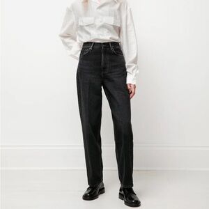 Acne Studios 1993 High-Rise Straight-Leg Retro Denim Jeans Sz 26 Vintage Black